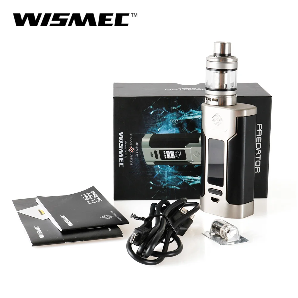 Распродажа! Оригинальный Wismec извилистые Хищник 228(P228) Полный комплект с атомайзер