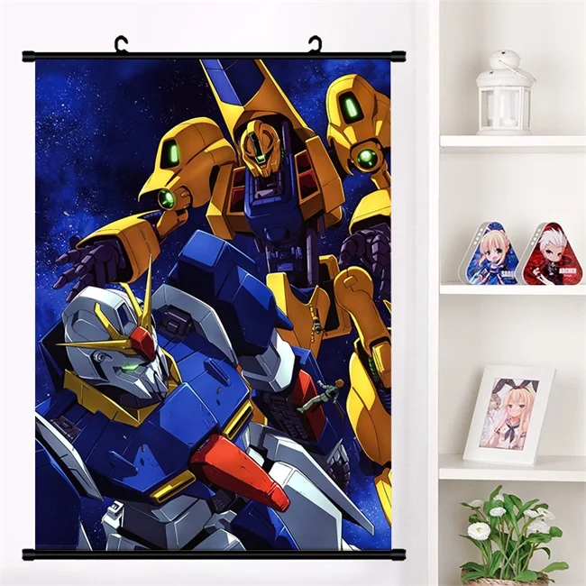 Q ; аниме «мобильный костюм Gundam Unicorn UC аниме настенные настенный плакат домашний декор отаку коллекция искусство - Цвет: Q