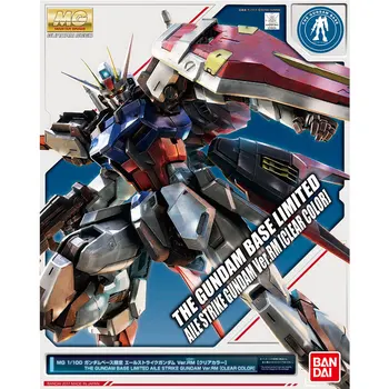 

BANDAI GUNDAM MG 1/100 AILE STRIKE GUNDAM Ver. RM CLEAR COLOR Gundam model kids assembled Robot Anime action figure toys