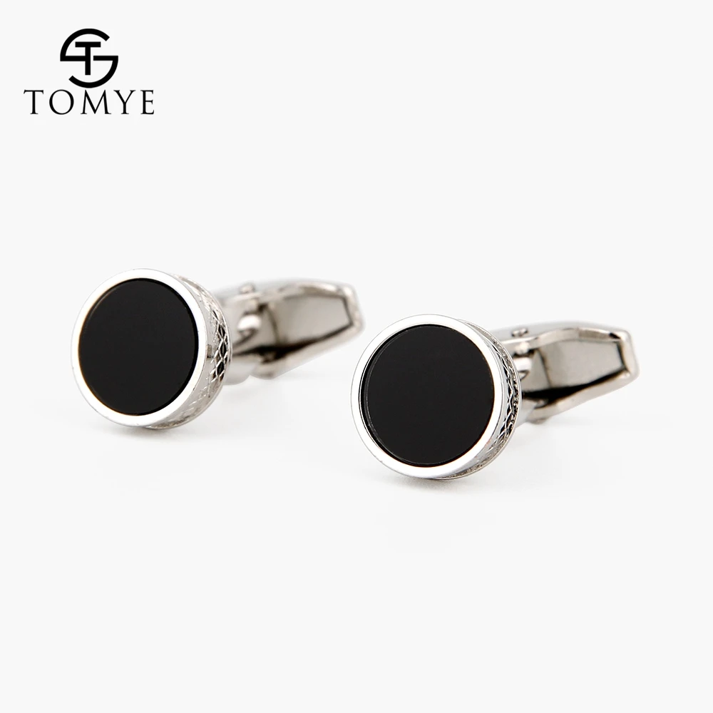 XK19S118Silver TOMYE костюм рубашка Золотой Черный Эмаль Свадебные Роскошные запонки для мужчин XK19S064 - Окраска металла: XK19S118Silver