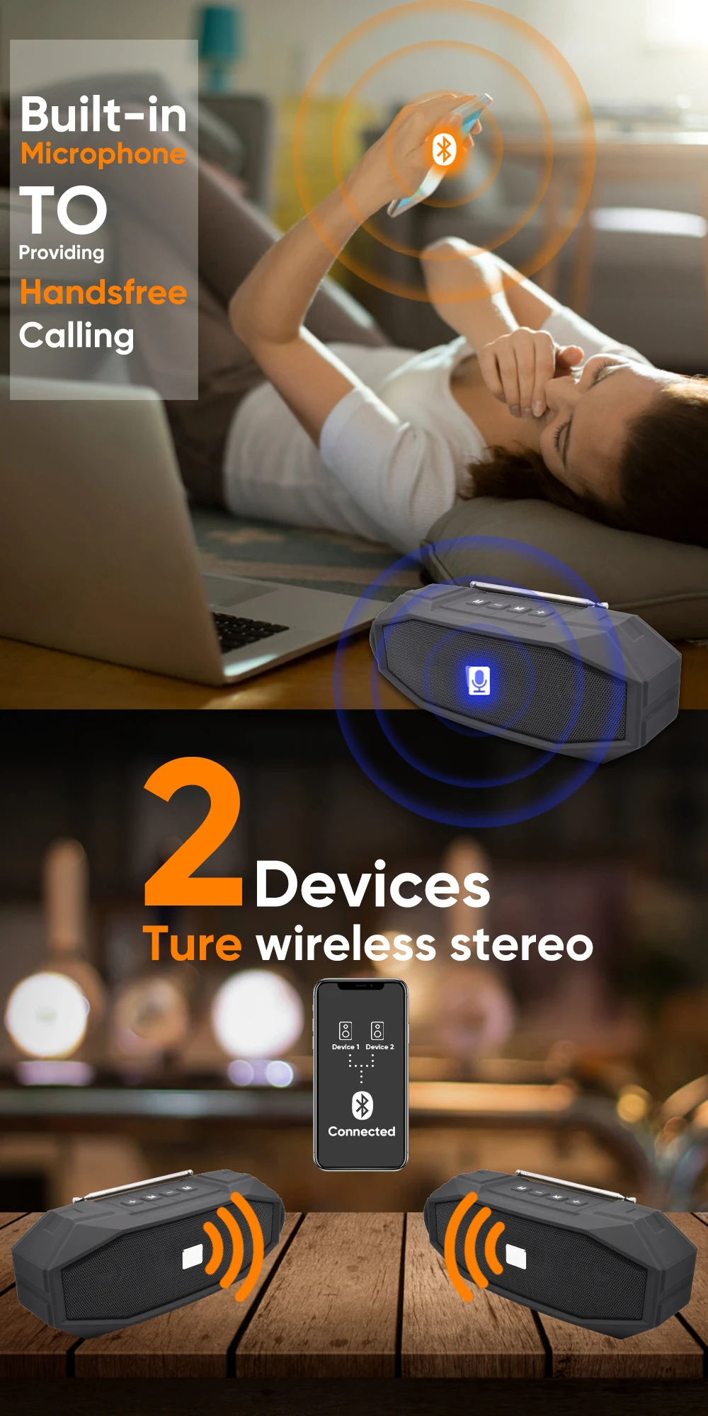 bluetooth speaker with fm radio 851 详情