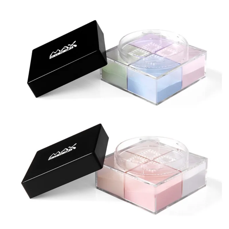 4-color Moisturizing Natural Concealer Honey Powder Lasting Oil-control Smooth Four-grid Set Makeup Powder