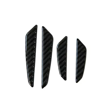 

4pcs Anti-Scratch Black Carbon Fiber Car Door Edge Protector Guards Trims Strip Stickers Bars