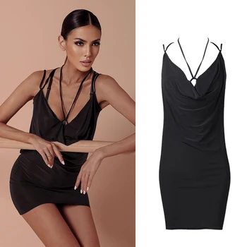 

2020 Latin Dance Competition Dresses Sexy Black Dress Women Salsa Samba Tango Chacha Performance Latin Dancing Clothes SL3911