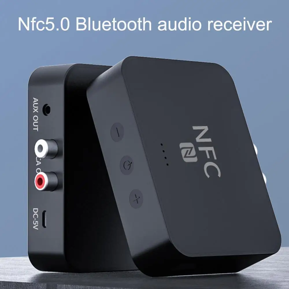 Bluetooth 5 0 EDR Recevier Wireless Audio Adapter With RCA 3 5MM AUX Jack Stereo Music Receiver For Headphone PC Car