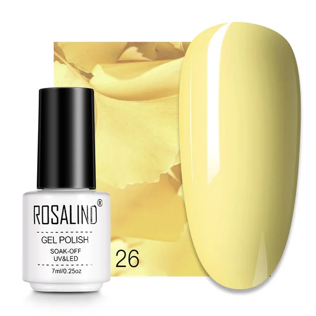 ROSALIND 7ML Nail Gel Polish Hybrid Varnishes All For Manicure Nails Art Base Top Coat UV Lamp Vernis Semi Permanent Varnishes RC26