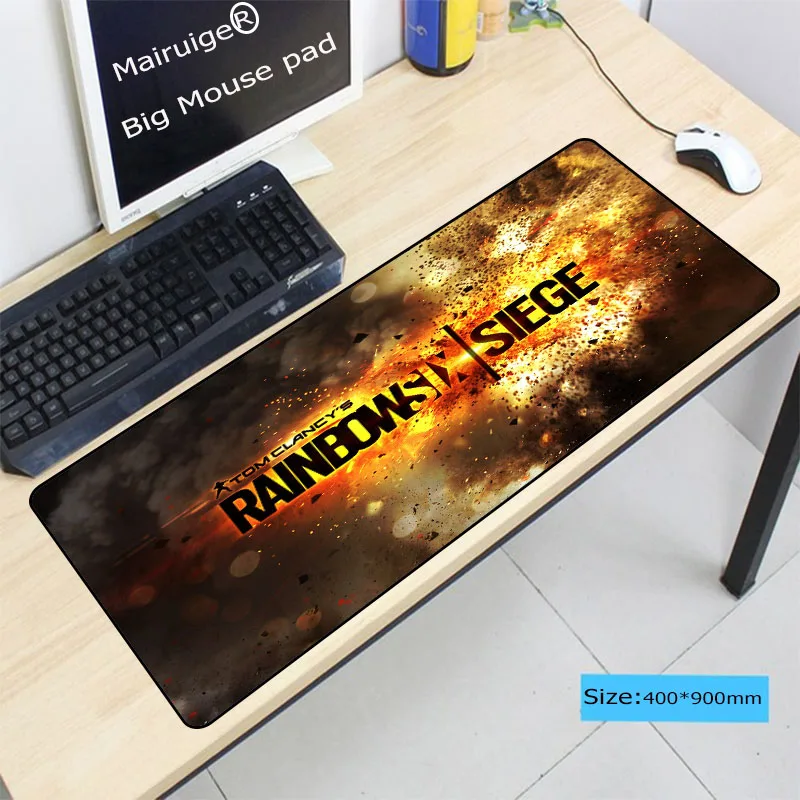  Rainbow Six Siege Large Laptop Computer PC Large Lock Edge Mousepad Gaming Mouse Mice Pad Mat For C