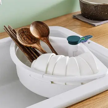 

1pc Kitchen Sink Storage Rack Sink Drain Sponge Holder Sink Basket Foldable Sink Sink Dish Rack Storage Sink