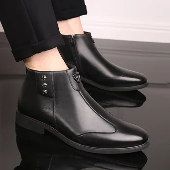 preço Botas De Segurança De Trabalho De Pouco Peso à Prova Dwaterproof água Botas De Tornozelo De Couro Zip Botas De Couro Para Homem Botas Hombre