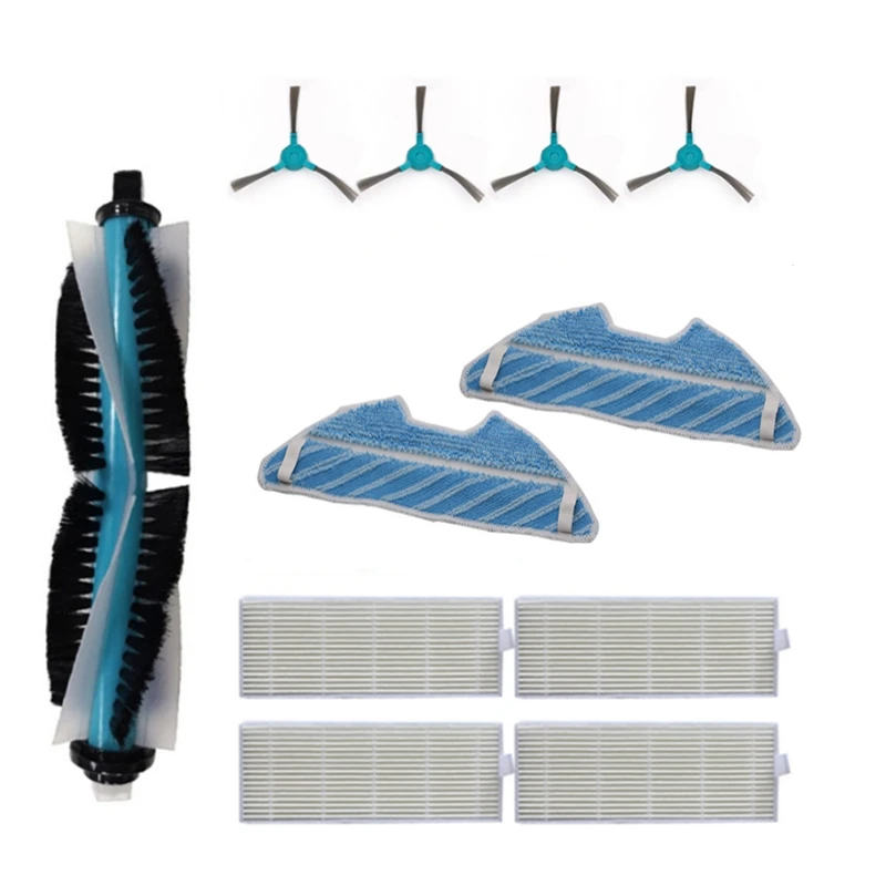 Soft Texture Brushes &amp Rags Filters Kit Sweeper Accessory Set Robot Accessories Replacement For Conga 1390 1290 Vacu | Бытовая