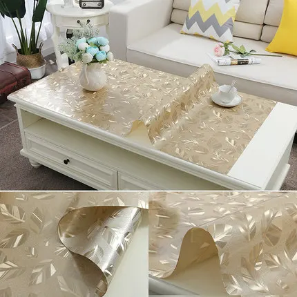 1mm ПВХ скатерть, прямоугольная защитная накладка для стола, мягкая стеклянная обеденная скатерть, пластиковый коврик, домашний текстиль, Almofada Dec - Цвет: 1mm