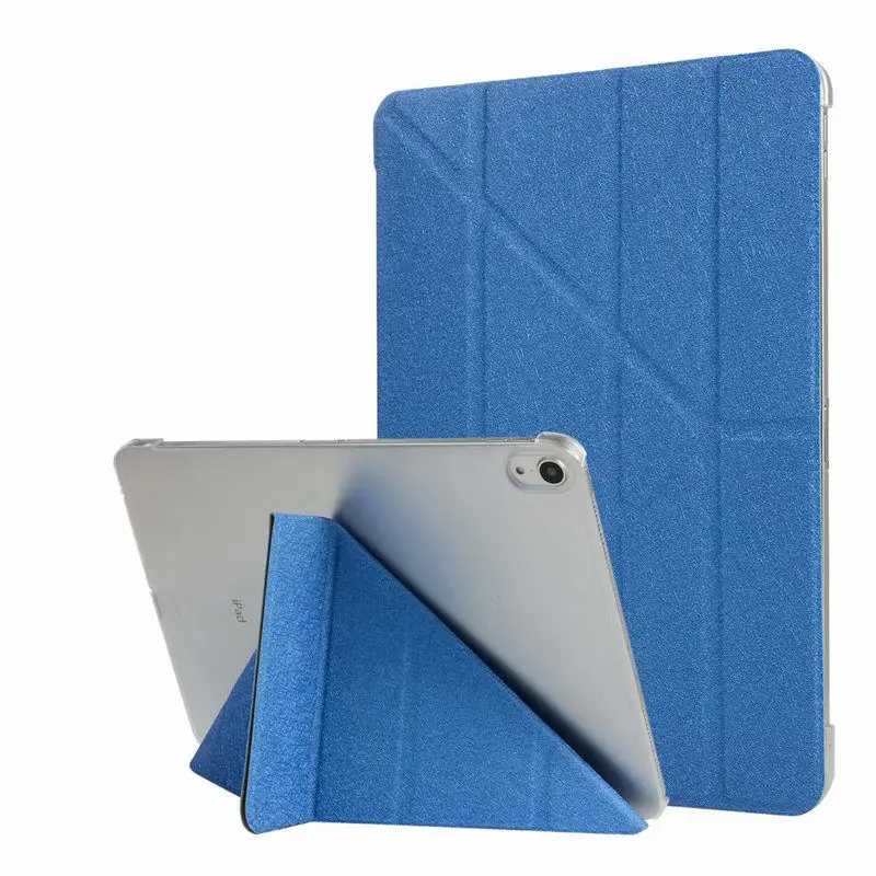 Чехол для iPad Pro, 11 дюймов,, чехол из искусственной кожи, прозрачный ПК, задняя крышка, a8080a2013, A1934, a79. три раза, смарт-чехол для iPad Pro 11 - Цвет: dark blue