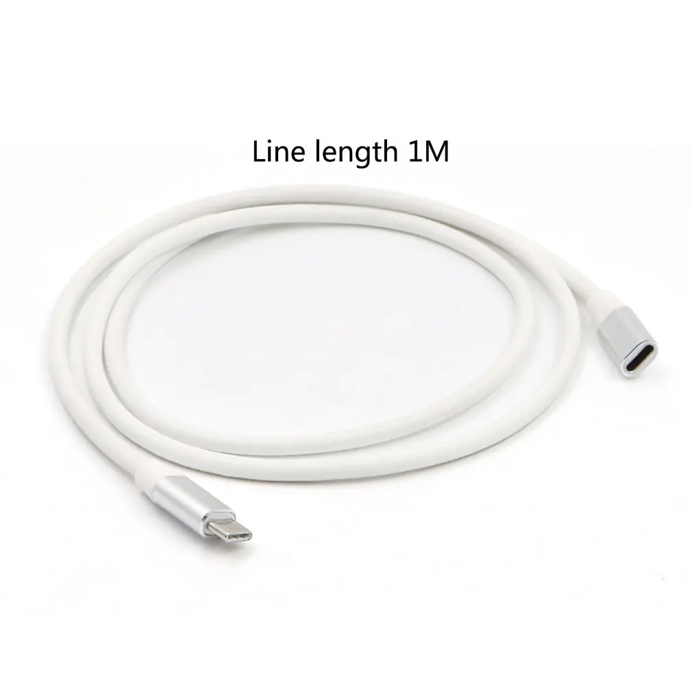 1 метр usb type C кабель-удлинитель USB 3,1 USB-C Штекерный к женскому удлиняющий провод удлинитель шнур соединитель док-станция