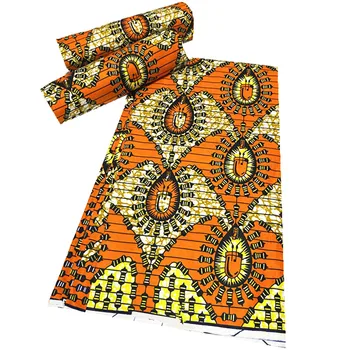 

Most Popular 100% Cotton Ankara African Pints fabric Real Wax Fashion Sewing Patchwork Material for Party Dress 6yards N929-31