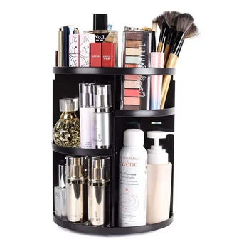 

360 Spin Rotating Cosmetics Makeup Box Display Brush Tool Organizer Large Capacity Makeup Organizer