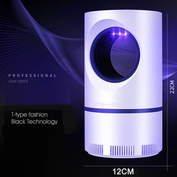 

Mosquito Killer Lamp 365nm No Noise Large USB Electric UV Night Light Bug Zapper Mosquito Trap Light Insect Killer Bedroom