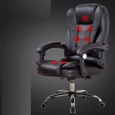 Вращающееся мягкое кресло для игр из эко-кожи, игровое кресло, современное офисное кресло
