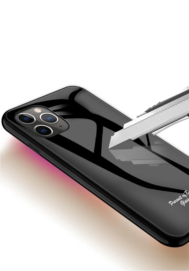 Macaron стеклянный чехол для Apple iphone 11 Pro Max, Модный милый Противоударный задняя крышка для iphone 11 Pro Max, задняя крышка для телефона