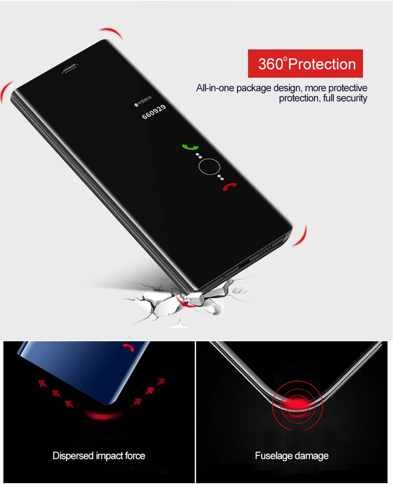 Умный зеркальный чехол для телефона OPPO A9 2020 A5 A3S A7 F9 F11 Pro Realme 6 5 3 XT X2 X Lite K3 Роскошный
