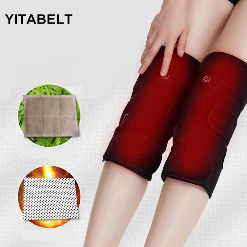 

Winter Dual Use Hot Knee Pads To Keep Warm Old Cold Leg Joint Pain Men And Women Middle Aged Heating Warm Protective Gear