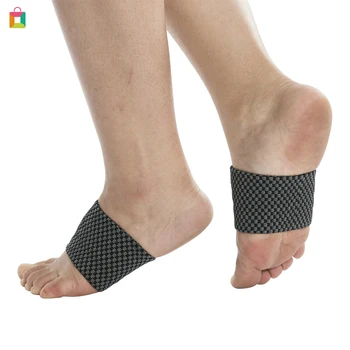 

BeautyBigBang 1 Pair Black Plantar Fasciitis Socks Elastic Breathable Orthotic Pain Relief Foot Care Socks
