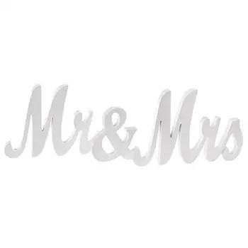 

2020 High quality Weedding decor Exquisite Wooden Letters Mr & Mrs Wedding Pros Anniversary Party Decoration