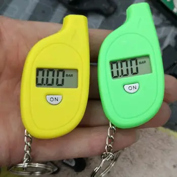 

LCD Digital Keychain Tire Air Wheel Pressure Gauge meter Tester Tire Pressure Procession Tool Monitor