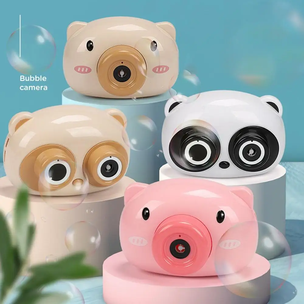 

Automatic Funny Cute Cartoon Pig Animal Soap Children Bubble Maker Camera Kids Baby Bubble Machine Outdoor Gifts for Kids