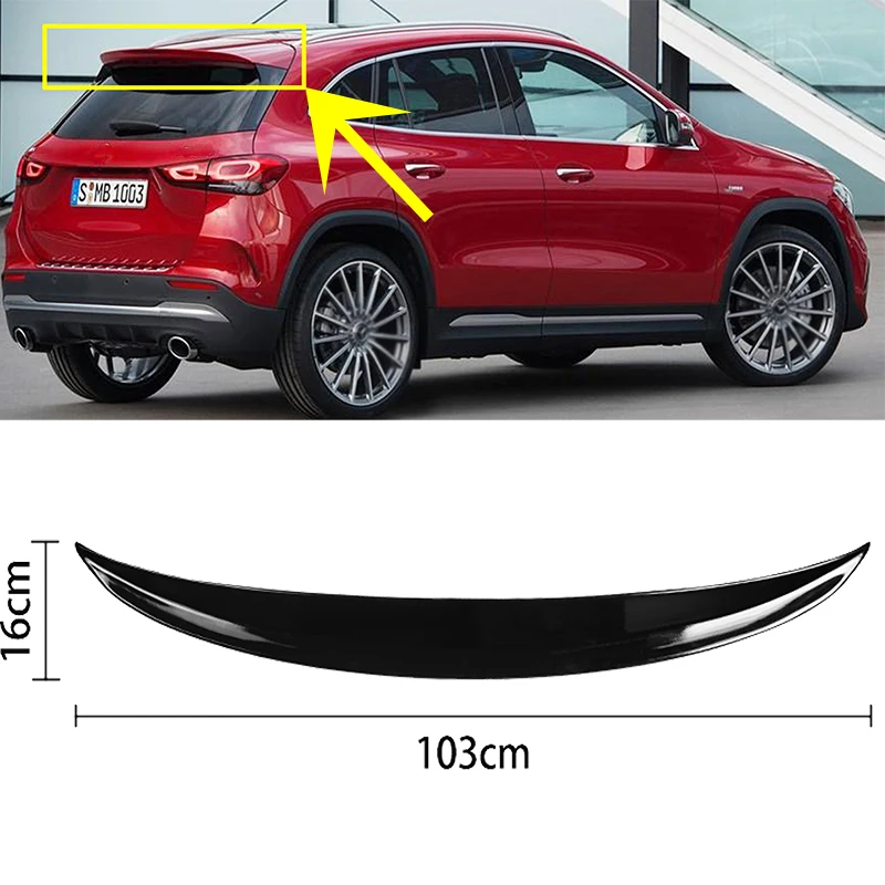 

Rear Trunk Spoiler Glossy Black Wing Lip For Mercedes GLA180 GLA200 GLA220 GLA250 GLA35 GLA45 AMG H247 2020-2024 Car Styling