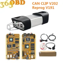 Placa de ouro pcb chip completo pode clipe para renault pode clipe mais novo v202 reprog v191 carro diagnóstico 1998-2019 pino extrator