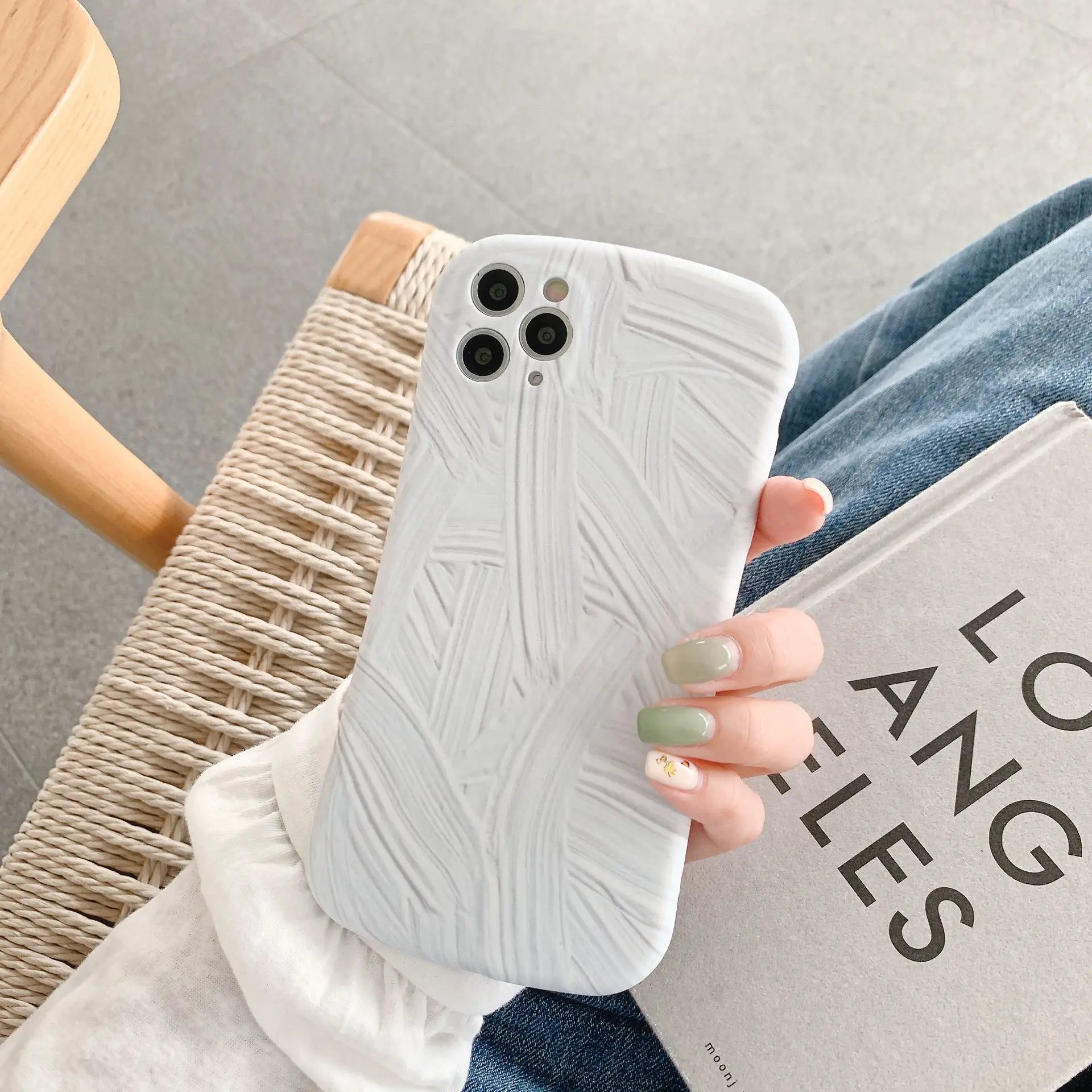 Ретро белая кисть для рисования граффити художественный чехол телефона iPhone 11 Pro
