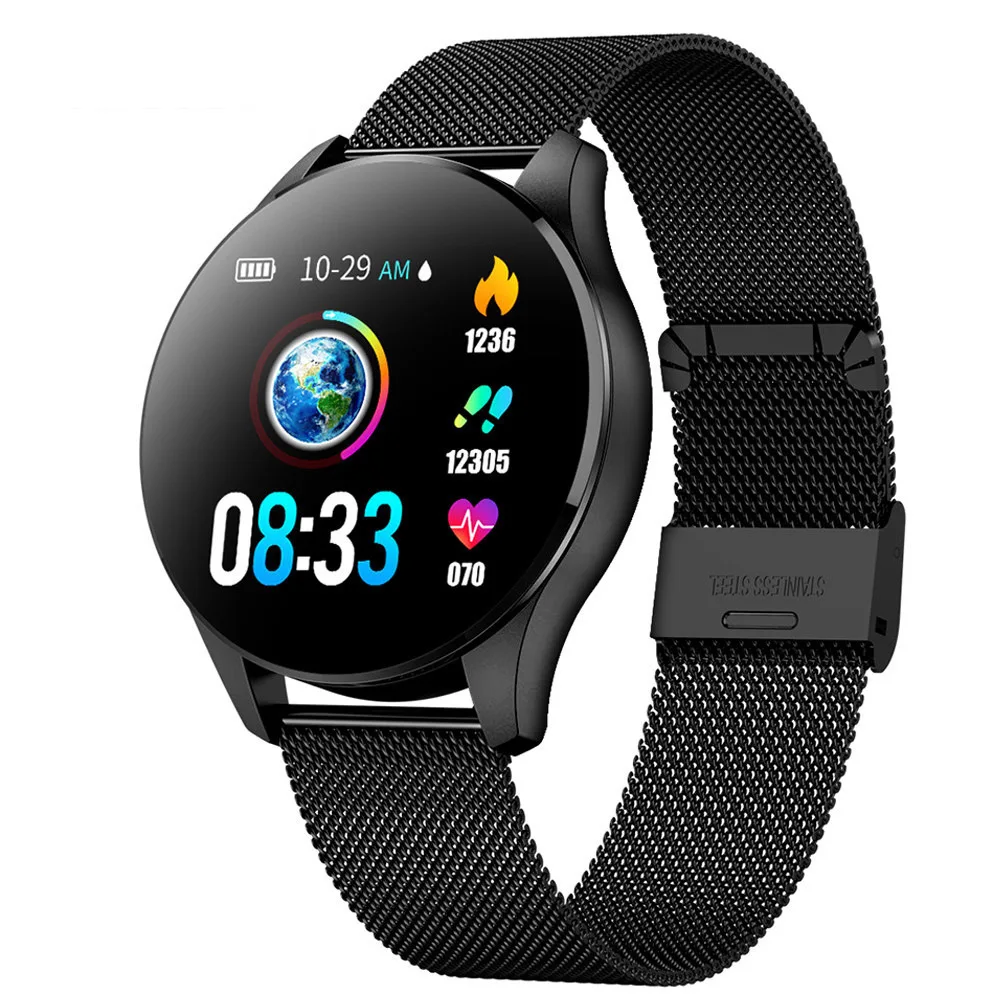 Smart Watch Round IPS HD Display Heart Rate Blood Pressure Sleep Sedentary Reminder Alarm Clock Great Gift for Husband | Электроника