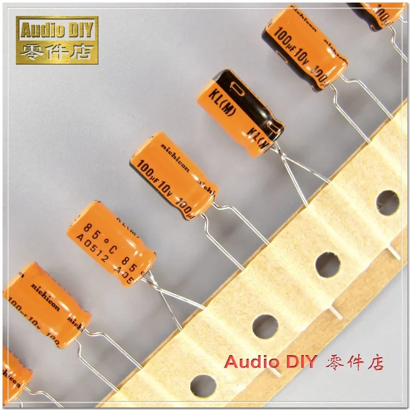 20 шт./100 шт. Nichicon orange old KL 100 мкФ 10V 10V100UF низкая утечка электролитический конденсатор