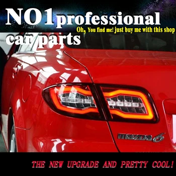

OUMIAO Styling for Mazda 6 Taillights 2004-2013 Mazda6 Classic LED Tail Lamp Rear Lamp DRL+Brake+Park+Signal led light