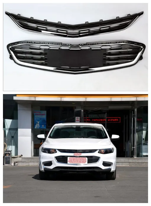 Для Chevrolet Malibu XL 2016 2017 верхний нижний передний бампер сетчатый решетчатый гриль 2