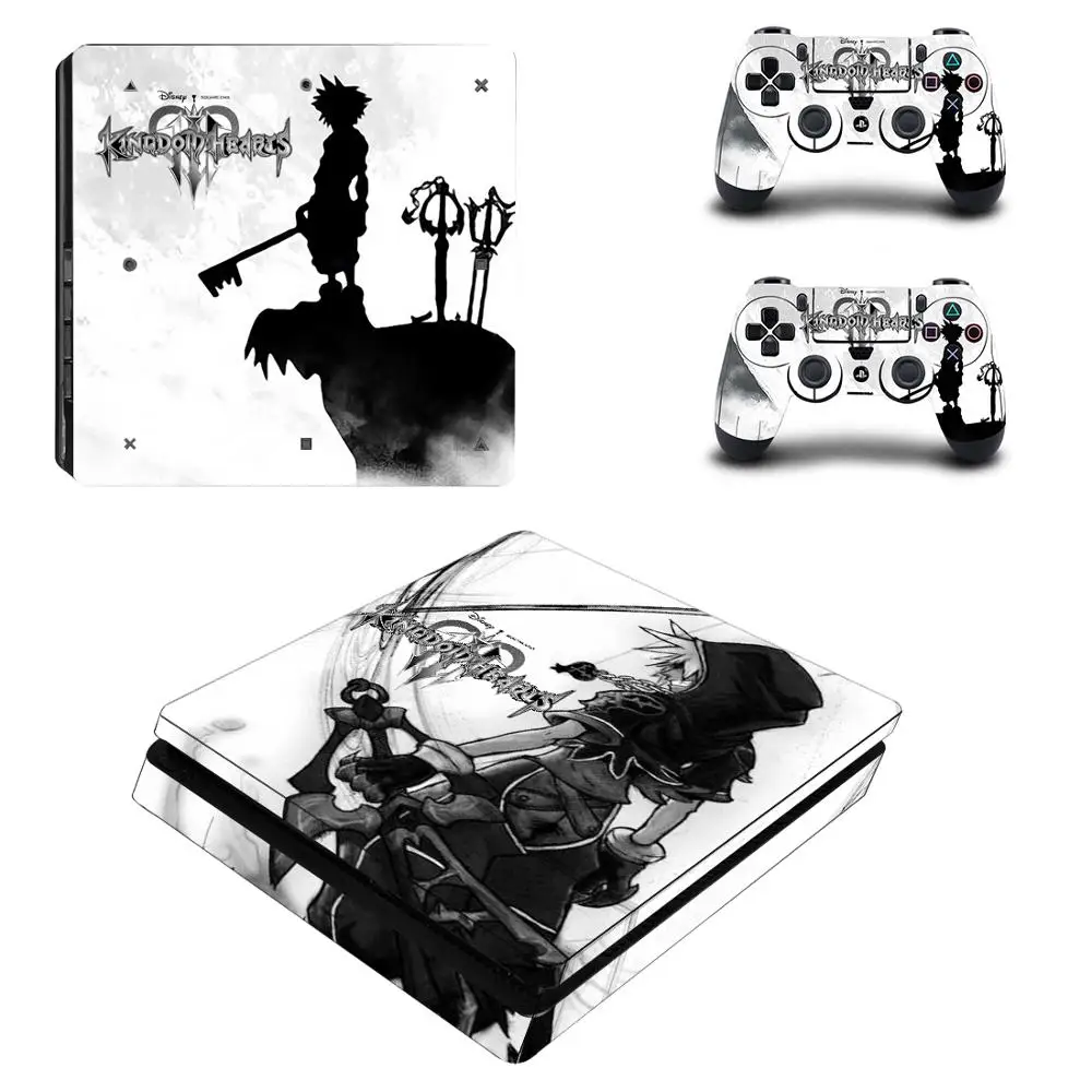 Kingdom Hearts 3 Полное покрытие PS4 тонкая наклейка s Play station 4 кожа Наклейка для playstation 4 PS4 тонкая консоль и контроллер скины