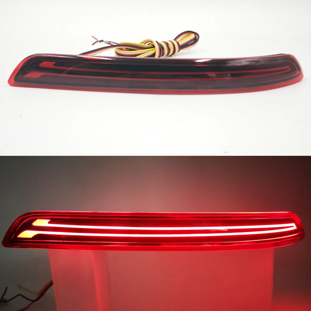 2 шт. Многофункциональный Автомобильный светодиодный задний фонарь задние противотуманные лампы для бамперов сигнальная лампочка отражатель лампа для Toyota Innova - Цвет: Model A