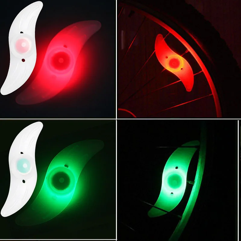 

Bicycle Light Multicolor Bike Spoke Lights LED Tyre Tire Valve Caps Wheel Spokes Cycling Lanterns for Bicycle Accessories Light