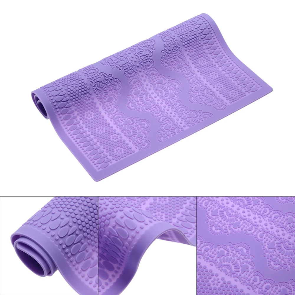Silicone Mold Cake Lace Mats Mold Silicone Lace Mat Fondant Cake Decorating Tools Wedding Flower Embossing Mould Bakery