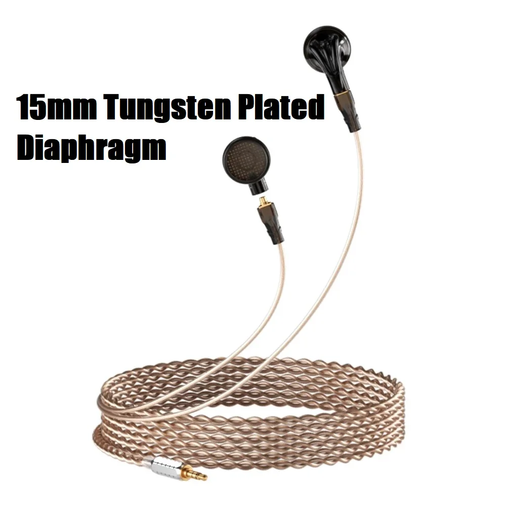 SENFER PT2021 наушники 15 мм Вольфрам покрытием диафрагмы In-ear плоский разъем для