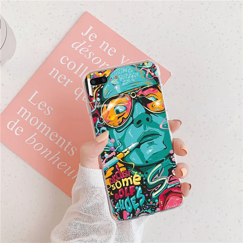 Phone Case For iPhone 13 12 11 Pro XS Max 7 8 6 6s Plus 13Mini SE2020 X XR Graffiti Sticker Art Soft TPU Silicone Cases Cover