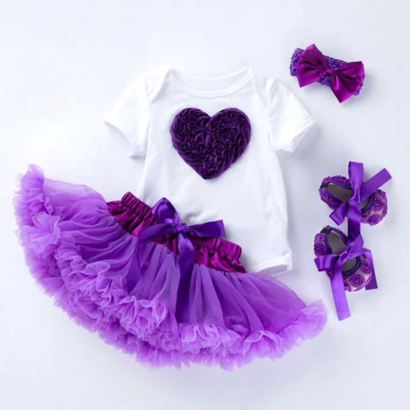 Платье-пачка принцессы для маленьких девочек комплект одежды на день рождения