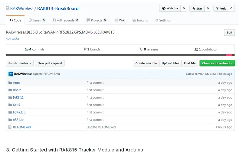 RAK LoRa RAK815 Гибридный трекер местоположения, RAKwireless Lora RAK Bluetooth Маяк gps трекер LoRaWAN, RAK813 брейк