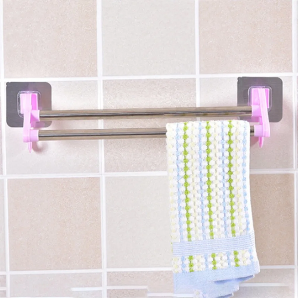 Прочная нержавеющая сталь домашняя бесшовная Вакуумная присоска полотенце для чашек полка для ванной комнаты вешалка для полотенец
