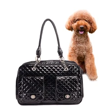 Переносная дорожная сумка-переноска для собак классическая черная/белая дышащая сумка для маленьких собак брендовая Высококачественная Роскошная переноска для собак