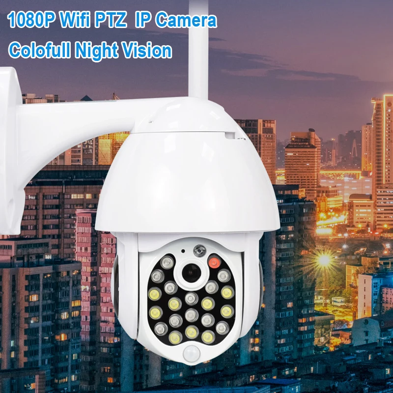 

2MP Outdoor Speed Dome Wifi Camera IP Audio PTZ Wireless Camera Cloud-SD Slot ONVIF Home Network CCTV Surveillance Camera