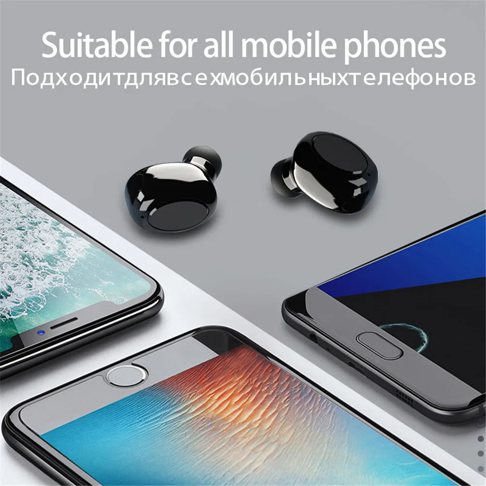 Twin True Wireless Bluetooth5 0 Headsets Noise Reduction In Ear HIFI Sound Stereo Earphones For Samsung Huawei iPhone 11 Pro Max