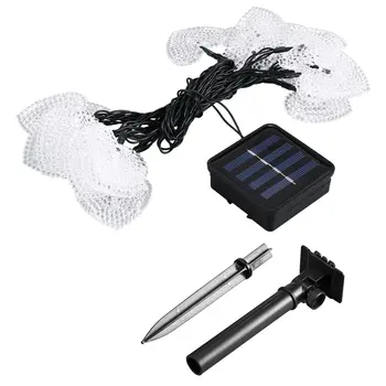 

20 LED Heart Solar String Lights with Solar Panel Waterproof String Light for Outdoor Christmas Party Wedding Decoration