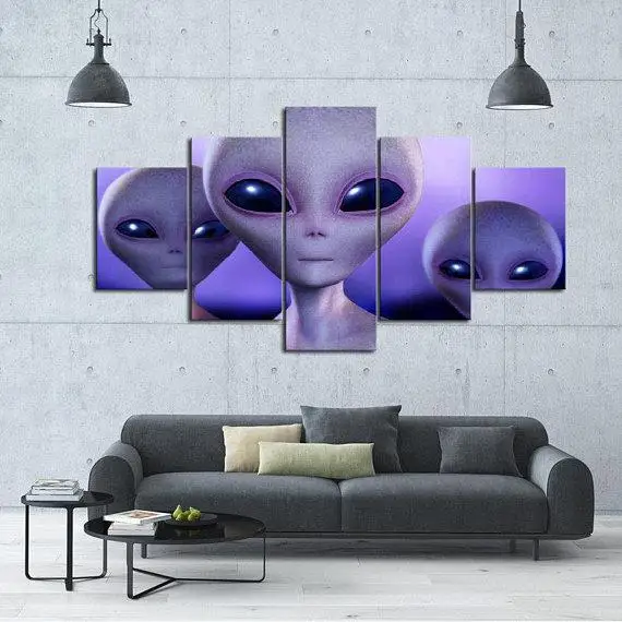 

Fashion Creative Concept Map Three Aliens For Now Fashion Hd Home Bedroom Living Room Wall Decoration Painting Art Posters