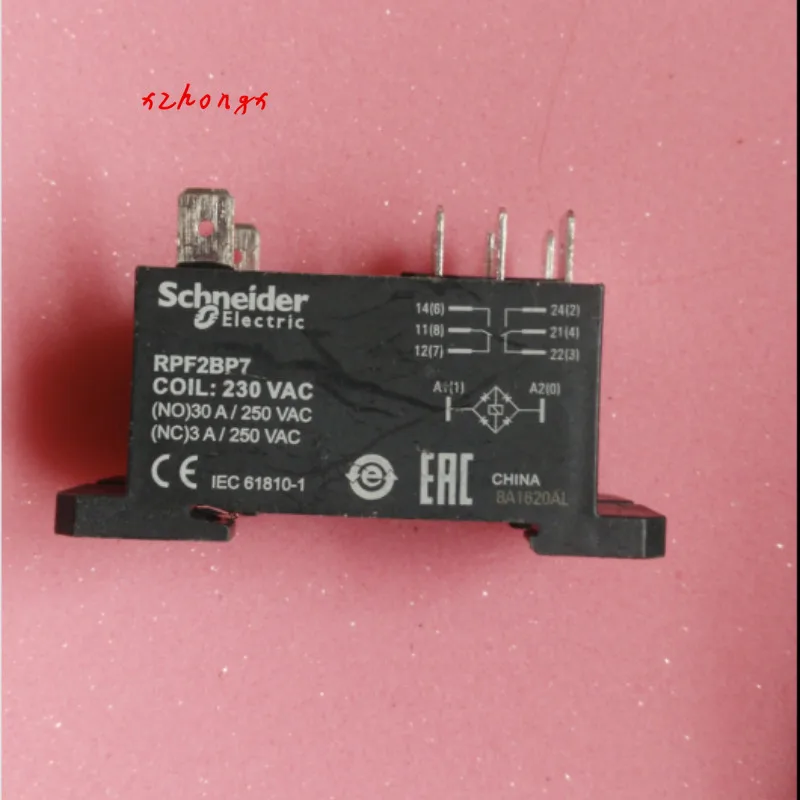 

RPF2BP7 inlet 30a/250vacrp2bp7 relay 230VAC octave